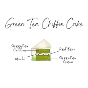 [10 - 11月/自取] Green Tea Chiffon Cake (serves 4-5 people)