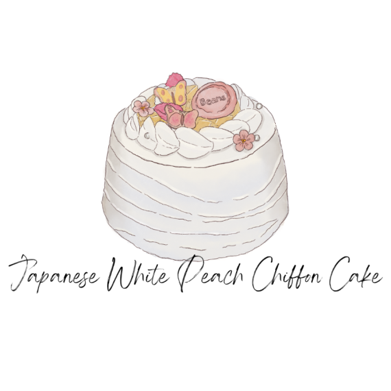 [10 - 11月/自取] Japanese White Peach Chiffon Cake (serves 4-5 people)